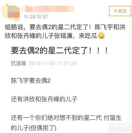 陈飞宇工作室否认参加《偶练2》：先踏实拍好戏
