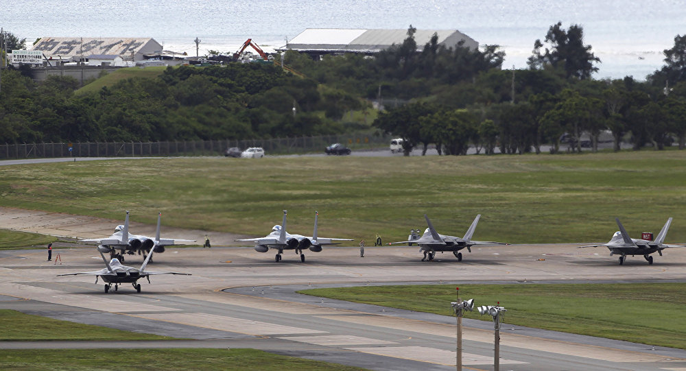 驻日美军将迁新基地 冲绳居民抗议：别在我们这