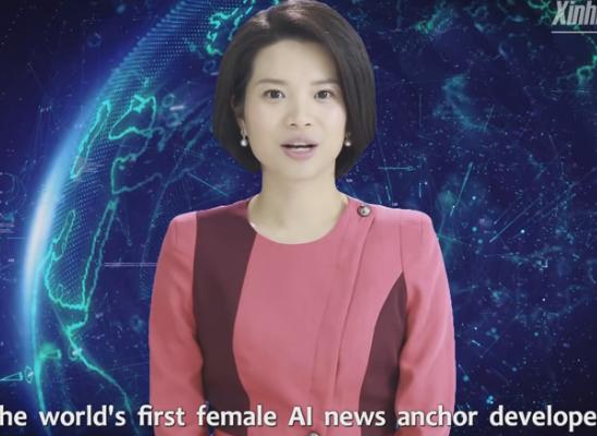 中国首个AI合成女主播上岗 外媒：几乎可以假乱真