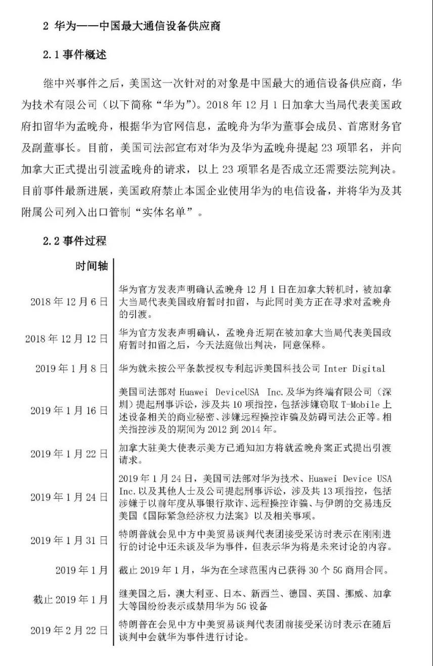 美国国家紧急状态下的华为事件