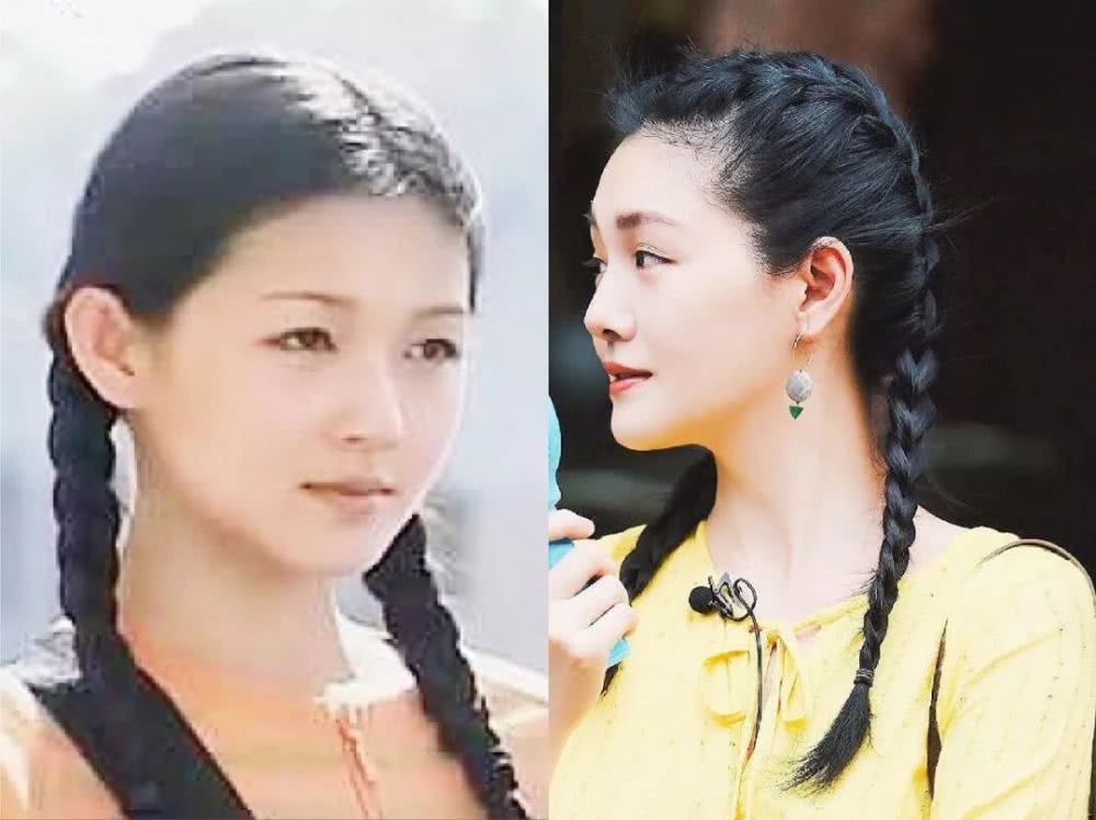 双麻花辫的大S，跟20年前的杉菜真没差