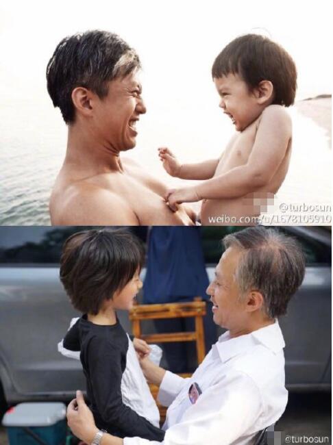 孙俪晒出老年邓超和孩子合影：湿润了我的眼眶