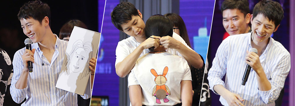  脑公苏炸！宋仲基来华为女粉丝扎头发 