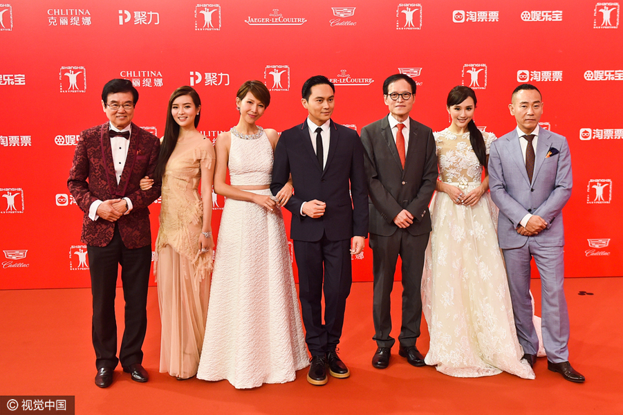 37/75《反贪风暴2》剧组:黄百鸣,张智霖,蔡少芬,林保怡等.