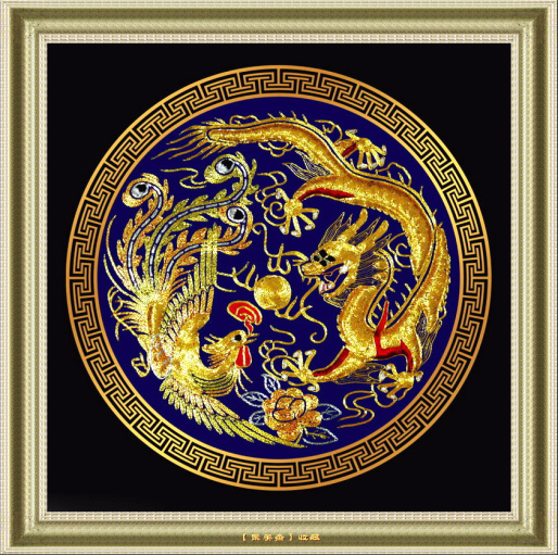 中国刺绣:龙凤呈祥(            