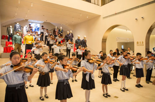 中秋节无锡来了小提琴童快闪活动