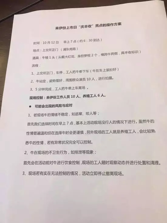 这家公司为庆祝上市 竟带一头牛到上交所走秀(图)