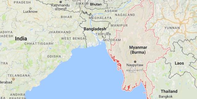 外媒：一架不明来源的飞机掉入缅甸西海岸海域