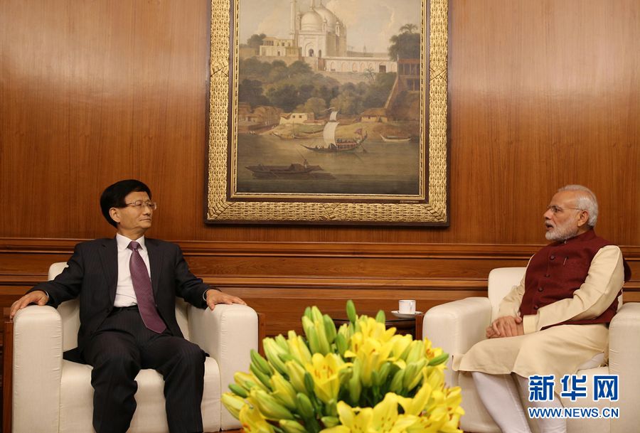 印度总理莫迪会见孟建柱