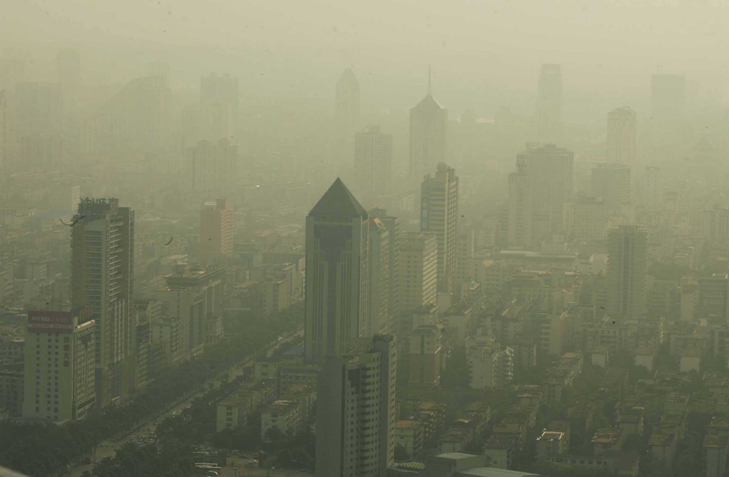 环保部发布今年74城空气质量 最差十城河北占六