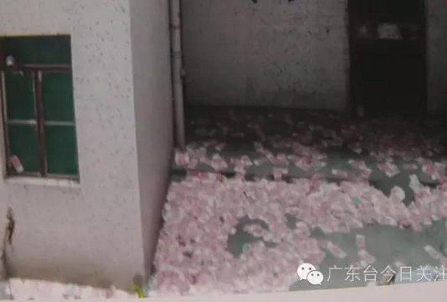 广州男子撒百元大钞后跳楼 警方：掐死妻子后自杀