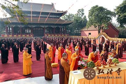 深圳弘法寺及尼泊尔中华寺三坛大戒第十九天:演登坛仪