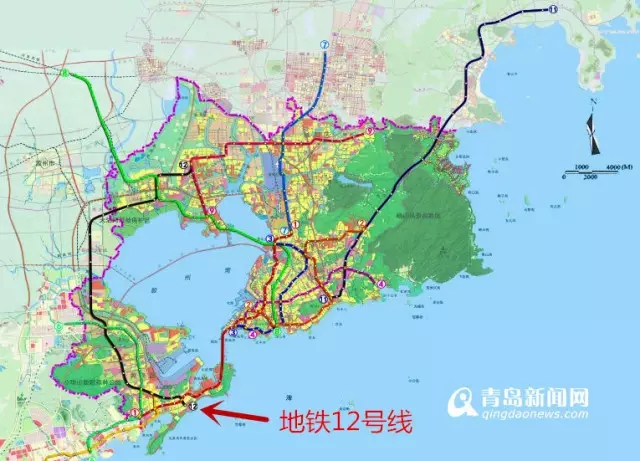 地铁12号线起自黄岛区金沙滩景区,沿线主要经过安子居住片区、青岛理工大学、山东科技大学、中德生态园、胶州产业新区、红岛火车站、河套等区域,止于城阳上马街道,线路长约56.5公里。 青岛,西海岸,青岛地铁,地铁12号线 【地铁13号线】