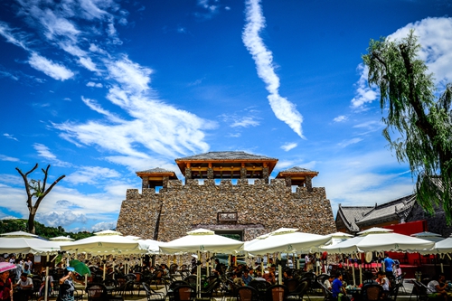 2017年祈福纳祥闹社火 在白鹿原影视城过地道