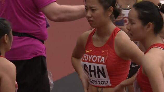 世锦赛-女子4x100米接力中国队失误 遗憾无缘决赛