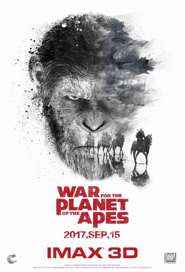 人猿打响终极之战 9月15日国内IMAX迎来《猩球崛起3》