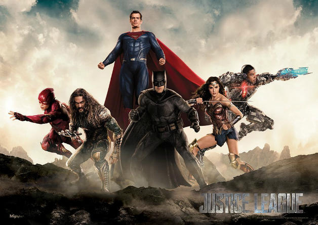 超人终于现身《正义联盟》海报 DC六巨头首次合体