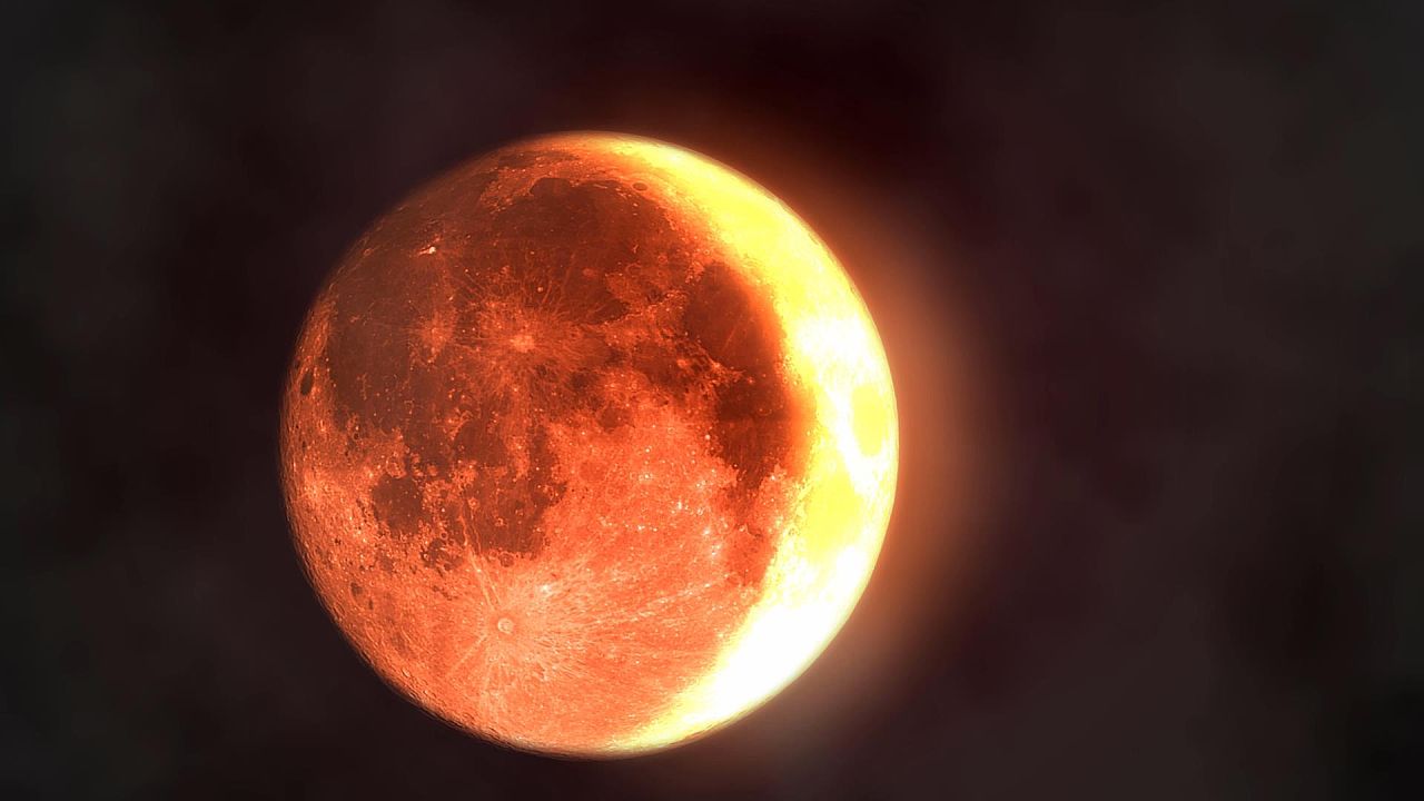 为何月全食会出现“红月亮”？红光折射和散射