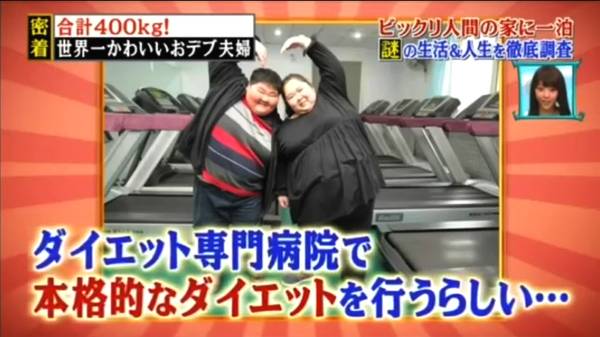 中国最胖夫妇上日本节目撒狗粮 嘉宾直呼忍不了