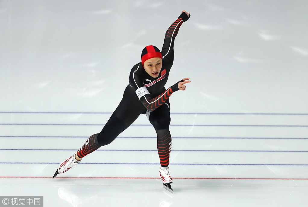 速度滑冰500米-于静张虹分列第9第20 日本选手夺金