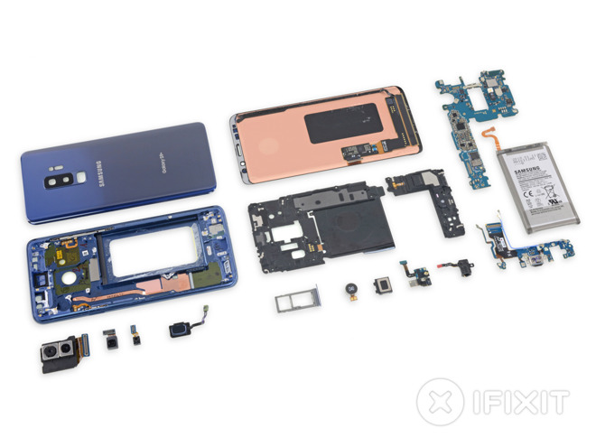 三星Galaxy S9+拆解：内外设计、维修难度与S8+如出一辙