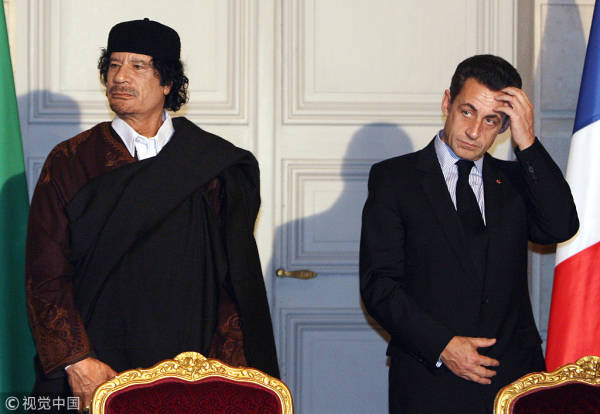 法国前总统萨科齐被拘留：利比亚2007年为其提供竞选资金