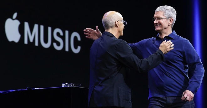 苹果Apple Music付费用户达4000万 单月新增200万