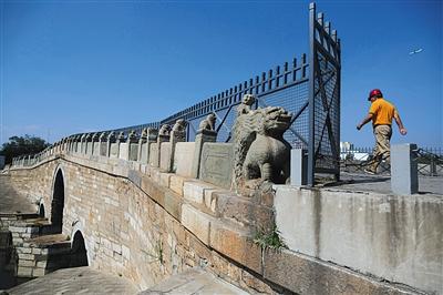 北京近600岁八里桥年底禁车 公园拟复原清朝石道