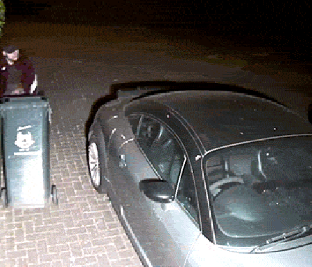 小偷翻进豪宅无视豪车 偷走了两个……垃圾桶？