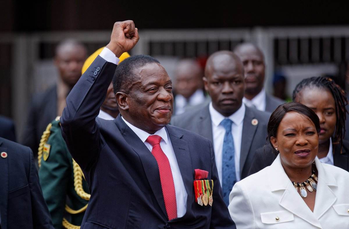 津巴布韦大选结果公布：现任总统姆南加古瓦胜选