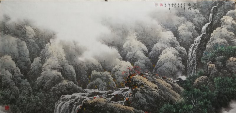 艺术江西 张美生的画作,根植于中国画的传统,宗法宋元,四僧四王,出入
