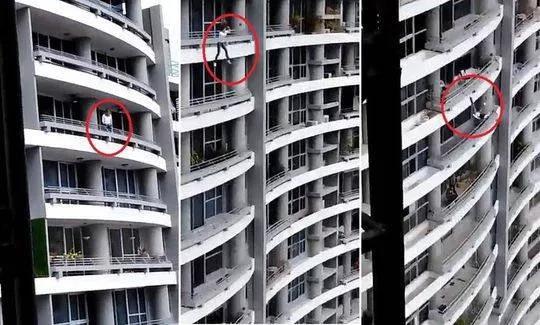 女子坐在阳台栏杆上自拍，从27楼摔下身亡