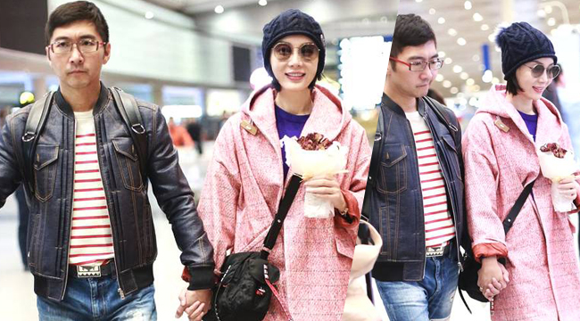 陈数手捧花束少女感十足 手挽钢琴家老公撒狗粮 