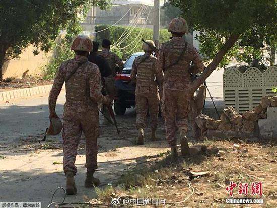 中国驻巴基斯坦领馆遭到袭击 3名袭击者均已被击毙