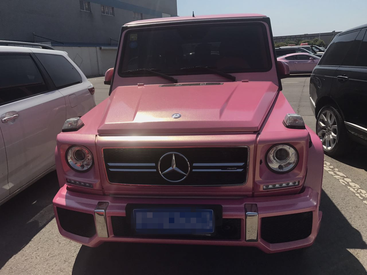 17款奔驰G63现车特惠 粉色外观女生最爱-天津
