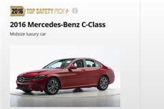 最新IIHS成绩公布 奔驰C级/起亚嘉华获优+