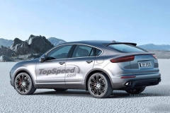 曝Cayenne轿跑版假想图 溜背造型很时尚