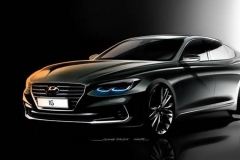 现代全新雅尊官方预告图 全新外观设计