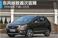 东风标致首次官降 3008全系下调1.2万元