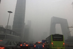 “雾”里看花儿 南方小哥在帝都大口吸霾