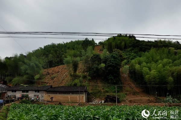 山体滑坡受灾现场。邓忠卫摄