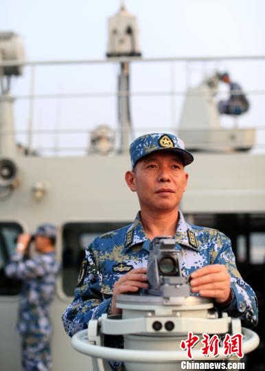 每次出海训练，潘志强都冲在一线。　代宗锋　摄