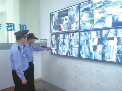 视频监控全覆盖，提升群众安全感。田圆　摄