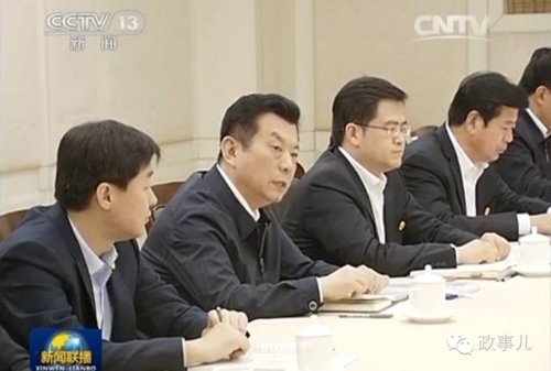 左二为于晓明在座谈会上讲话