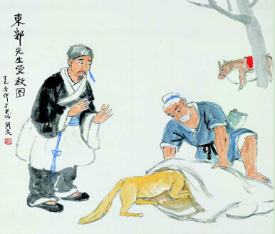 《中山狼》故事插图。图片来源于网络