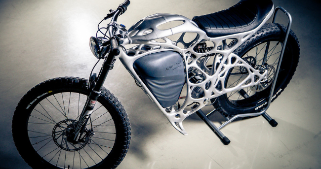 德国空客推出全球首款3D打印摩托车