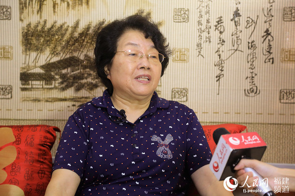 林月婵接受人民网专访。 邹家骅摄