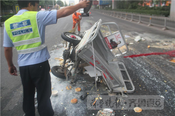 济南一男子通宵饮酒后驾车肇事,撞飞三轮致一