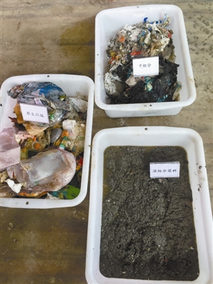 经过干湿分类后的干湿组分效果。