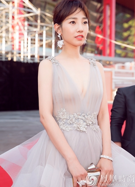 白百何戴cindy chao the art jewel珠宝闪耀红毯